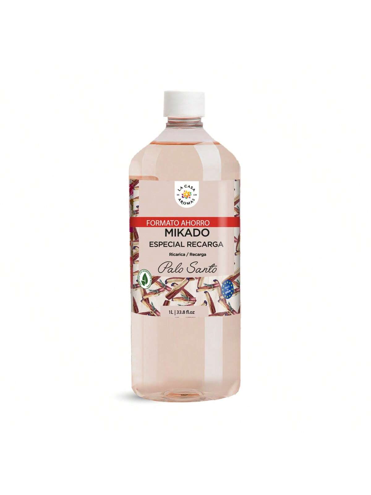 Mikado Reposicion | Recarga de Aroma para el Hogar 1L Gran Capacidad | Difusor de Fragancia Duradera, Aceite Esencial, Ambientador Natural, Eliminador de Olores, Purificador de Aire