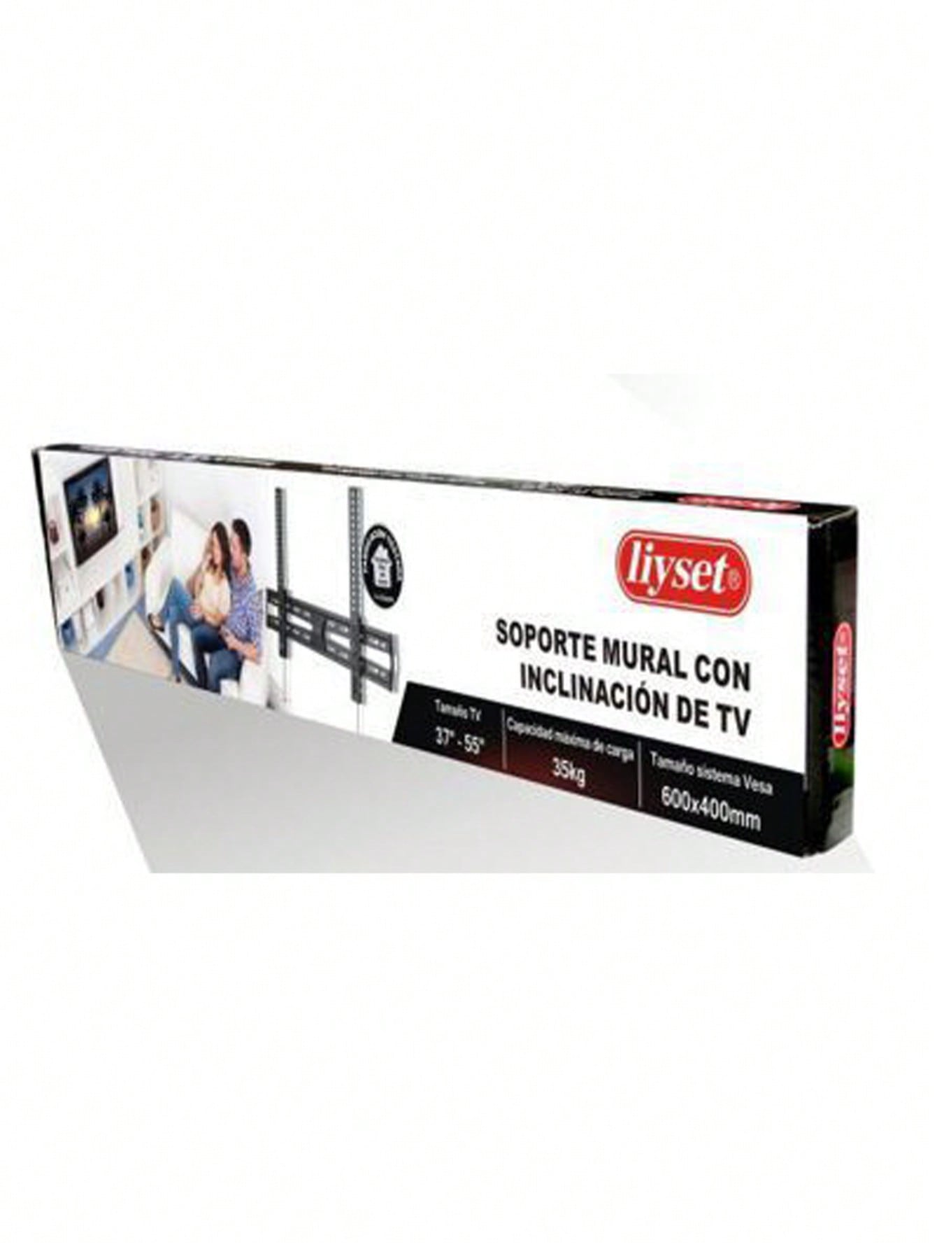 Soporte de Pared Inclinable para TV 37”–55” | Montaje Universal VESA 600x400 | Estructura Metálica Reforzada | Ajustable, Delgado, Ahorra Espacio | Compatible con LED, LCD, Plasma | Hasta 35kg