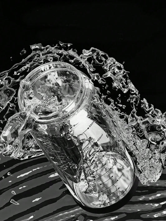 Botella de vidrio para aceite 450ml /550ml con tapa automática – diseño antigoteo con escala de medición – ideal para aceite, vinagre o salsa de soya – utensilio de cocina práctico