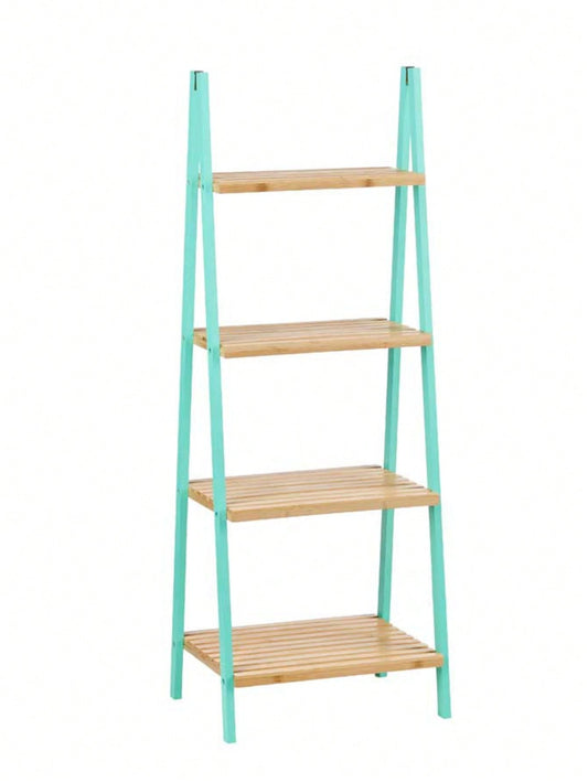 Estantería de almacenamiento tipo escalera, estante organizador de varios niveles, repisa de madera con estructura metálica, estante de pie, librero, estante para plantas, estantería decorativa para salón, dormitorio, baño, cocina o balcón