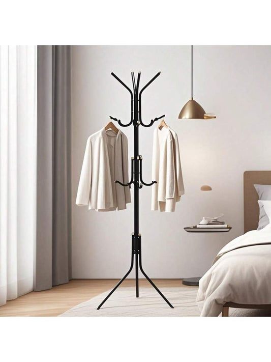 Perchero de Pie de Metal  Perchero Moderno Minimalista con Múltiples Ganchos Organizador Vertical Ahorro de Espacio Base de Tres Patas Estable y Resistente Desmontable y Fácil de Montar Perchero Independiente Liviano y Portátil Soporte para Ropa
