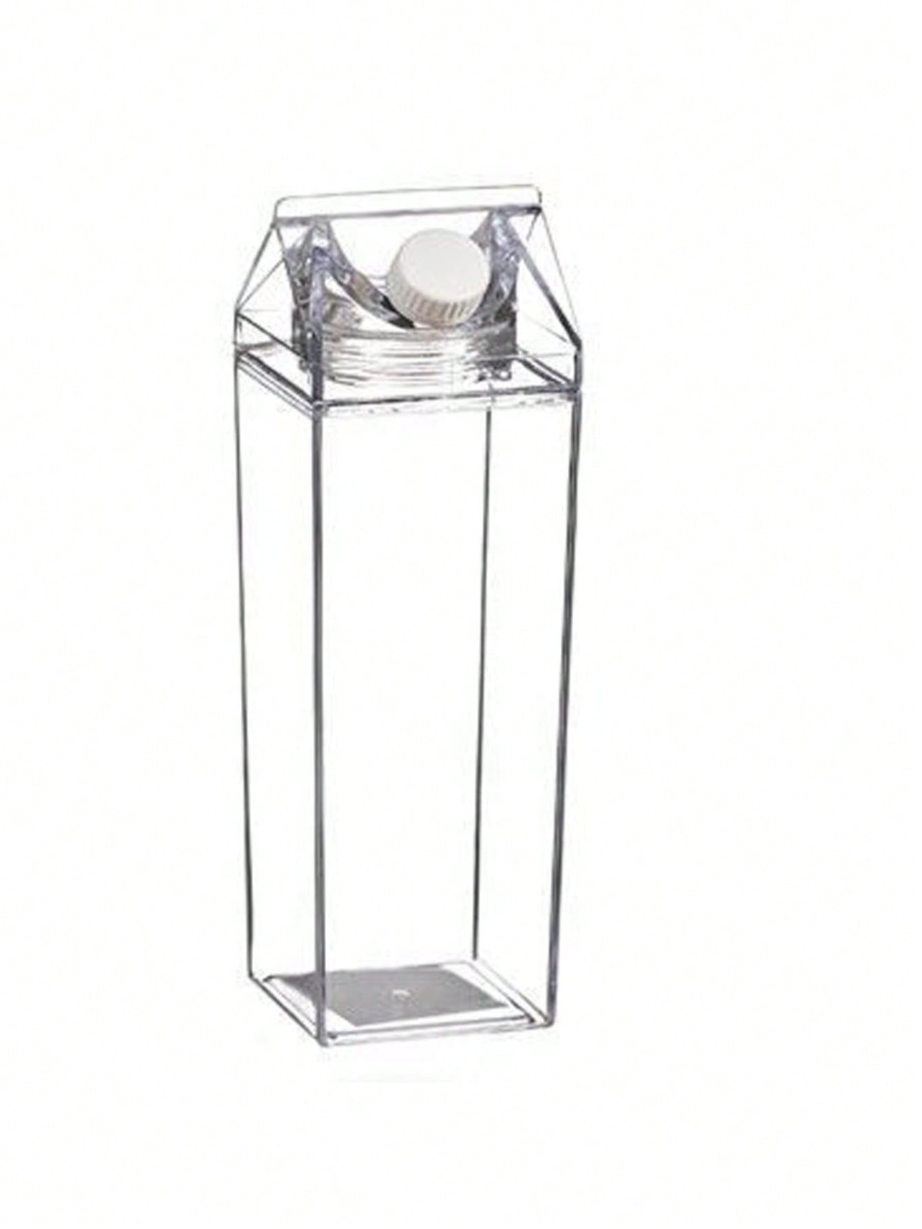 Tetera Brik de Metacrilato Transparente de 500 ml | Diseño Liso y Minimalista | Resistente, Reutilizable y Ecológico | Ideal para Almacenamiento de Líquidos y Bebidas | Perfecto para Uso en Hogar, Oficina o Negocios