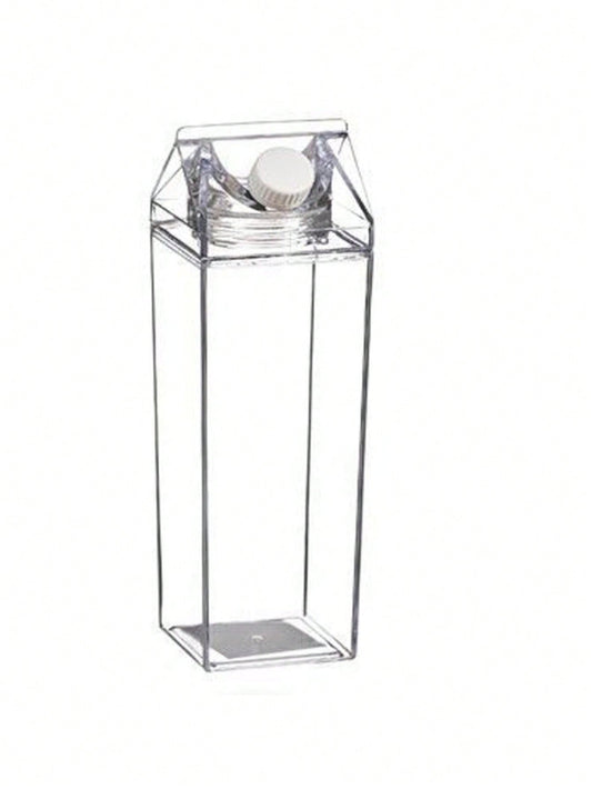 Tetera Brik de Metacrilato Transparente de 500 ml | Diseño Liso y Minimalista | Resistente, Reutilizable y Ecológico | Ideal para Almacenamiento de Líquidos y Bebidas | Perfecto para Uso en Hogar, Oficina o Negocios