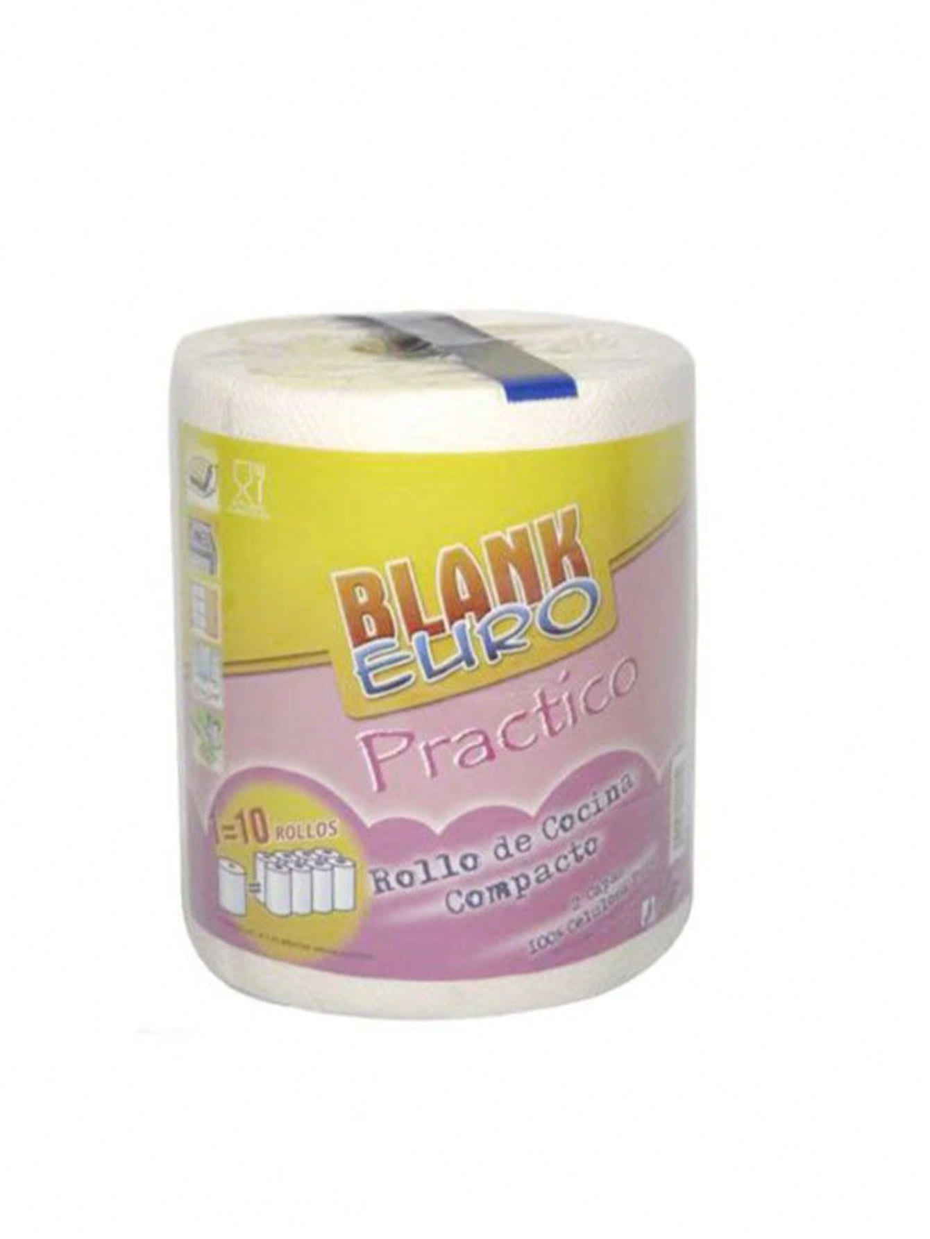 Paquete de 6 Rollo de cocina , paquete de 6, formato compacto, doble capa, alta absorción, suaves y resistentes, hechas de celulosa pura, aptas para uso doméstico y comercial