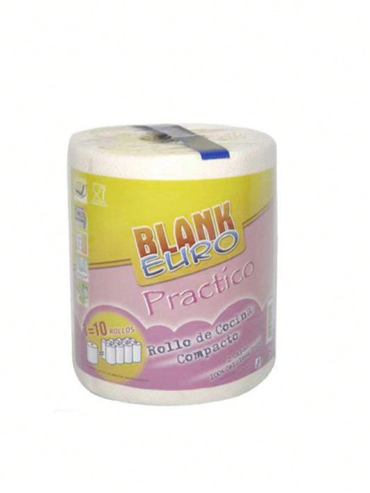 Paquete de 6 Rollo de cocina , paquete de 6, formato compacto, doble capa, alta absorción, suaves y resistentes, hechas de celulosa pura, aptas para uso doméstico y comercial