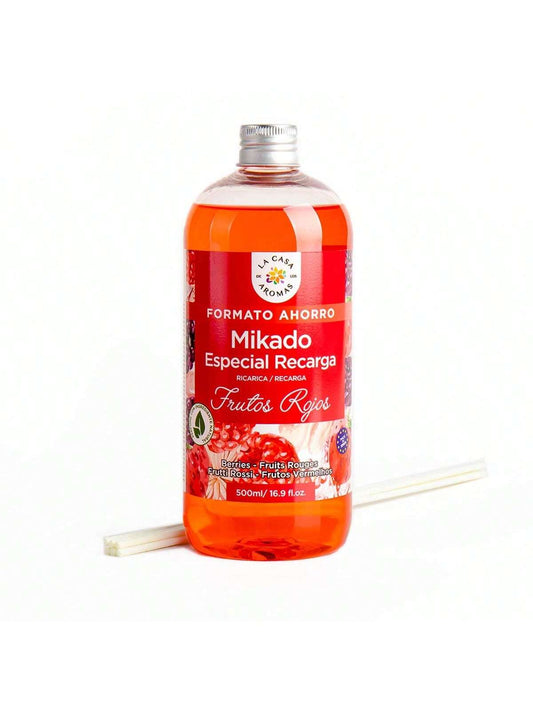Mikado Reposicion | Recarga de Aroma 500ml para Difusor de Varillas | Fragancia Duradera y Natural | Aceite Esencial | Ambientador sin Fuego | Purificador de Aire | Eliminador de Olores | Apta para Hogar, Baño, Dormitorio, Oficina, Hotel