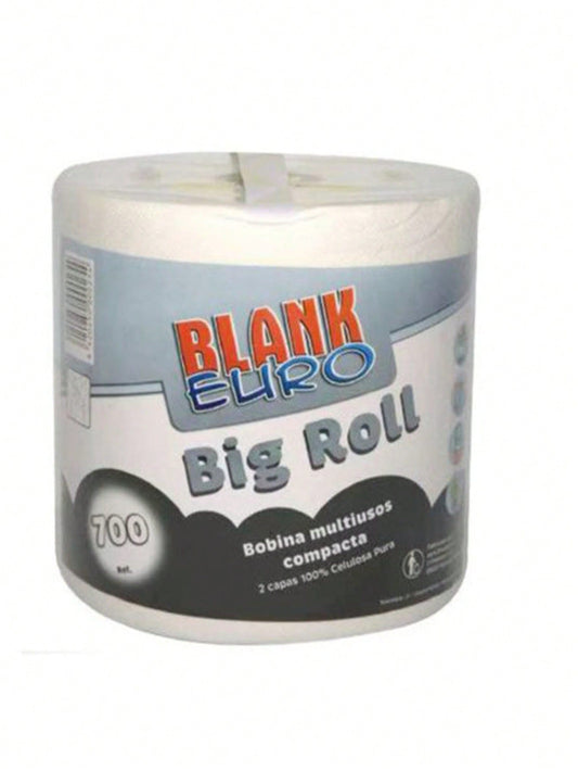 Paquete de 3 Papel de cocina rollo grande hogar comercial absorbente fuerte multiusos toalla de mano rollo de papel de limpieza desechable de doble capa de gran capacidad 700 segmentos de productos de papel rollos sanitarios