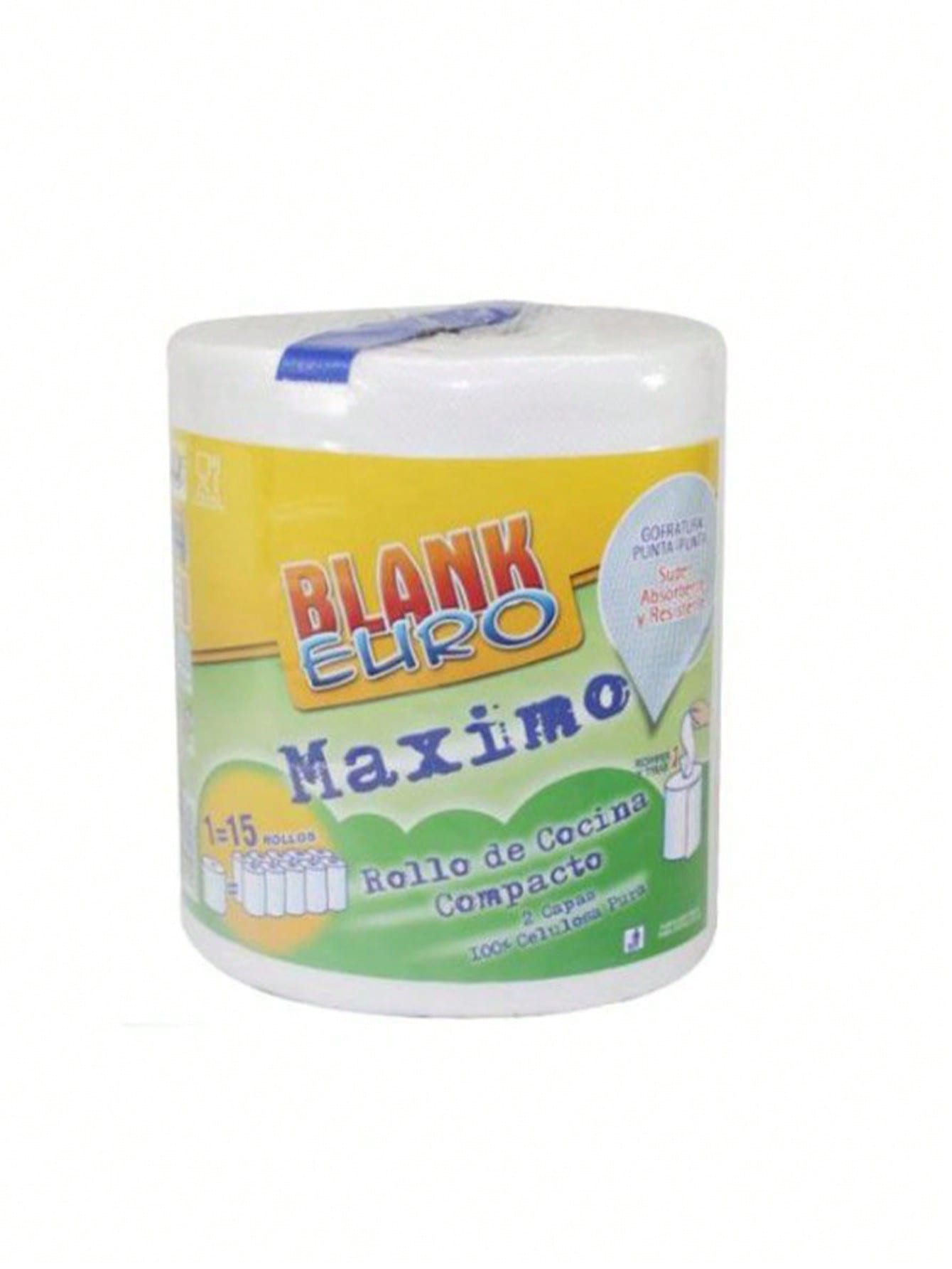 Paquete de 6 Rollo de cocina  – , formato compacto, doble capa, súper absorbentes, resistentes al agua, hechas de celulosa pura, ideales para uso doméstico y comercial, papel multiusos para limpieza