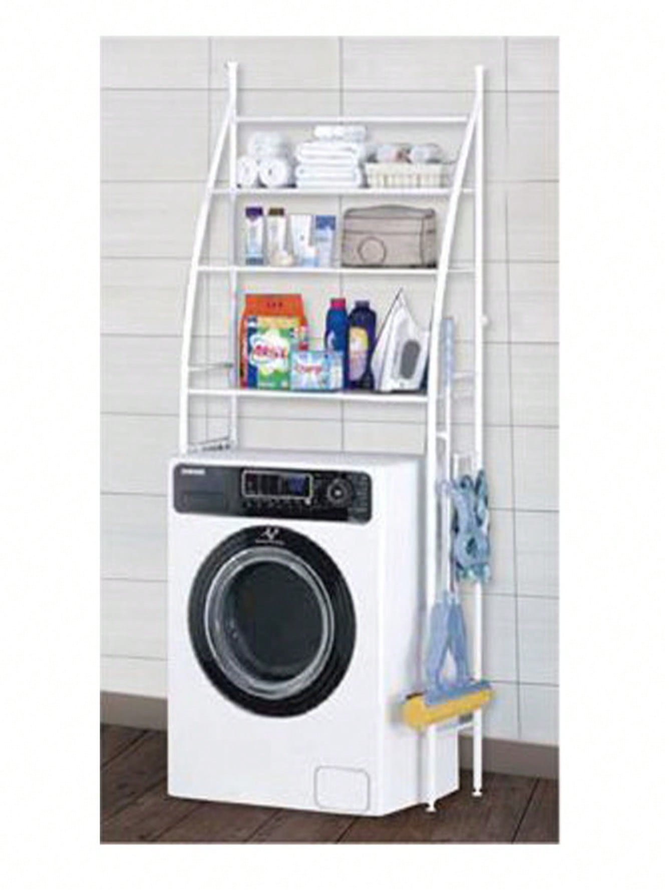 「Estante Multifuncional para Lavadora」- Almacenamiento sobre la lavadora | Instalación sin perforación | Gran capacidad | Resistente y duradero | Ahorro de espacio | Impermeable y antioxidante | Apto para balcón/baño/lavadero