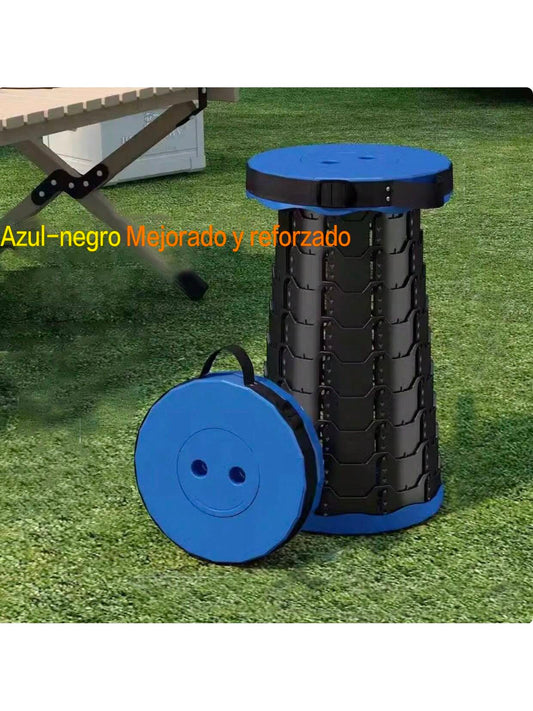 【Versión Mejorada】Taburete Plegable y Extensible Portátil - Silla Plegable Ajustable Multifuncional para Exteriores, Pesca, Camping, Picnic, Barbacoa y Viajes - Taburete Bajo para Hogar y Cocina, Ultraligero, Resistente