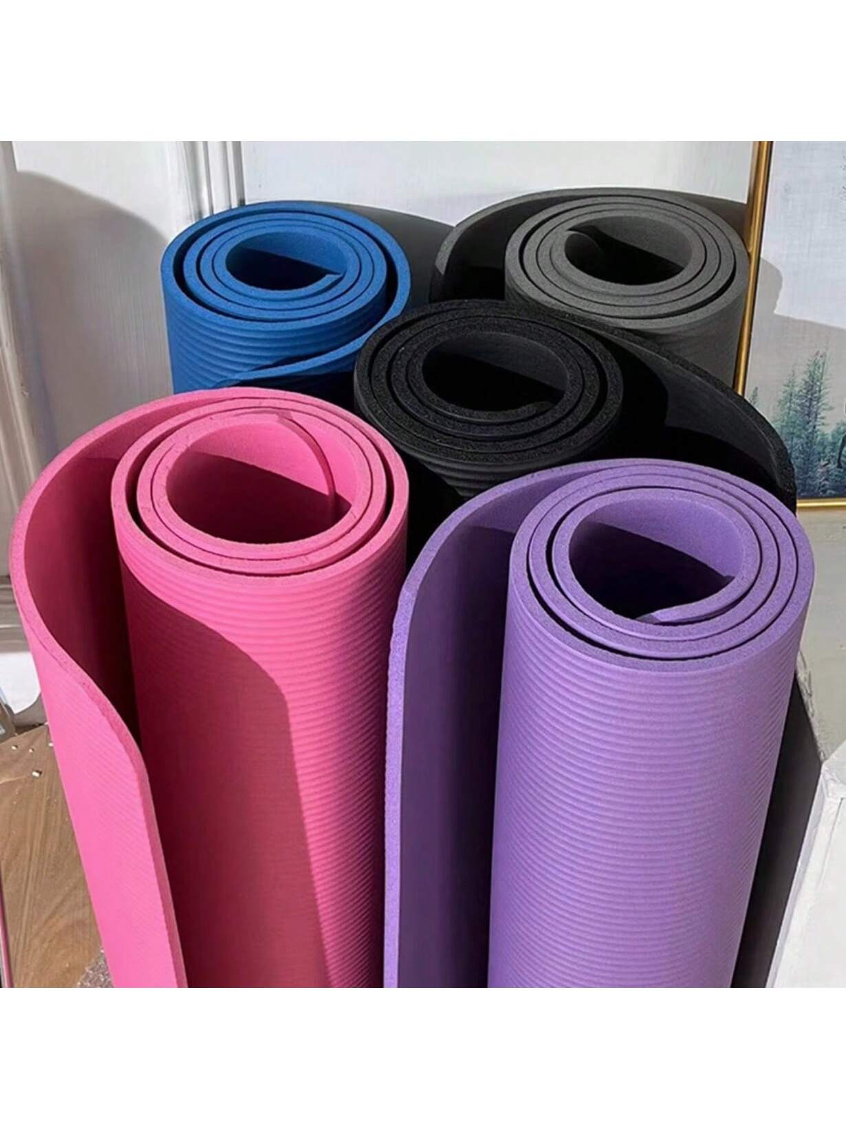 Esterilla de Yoga Plegable 180×50cm | Alta Densidad y Amortiguación | Ligera y Portátil | Antideslizante | Colchoneta Multifuncional para Yoga, Pilates, Meditación, Estiramiento y Fitness | Uso en Casa y al Aire Libre