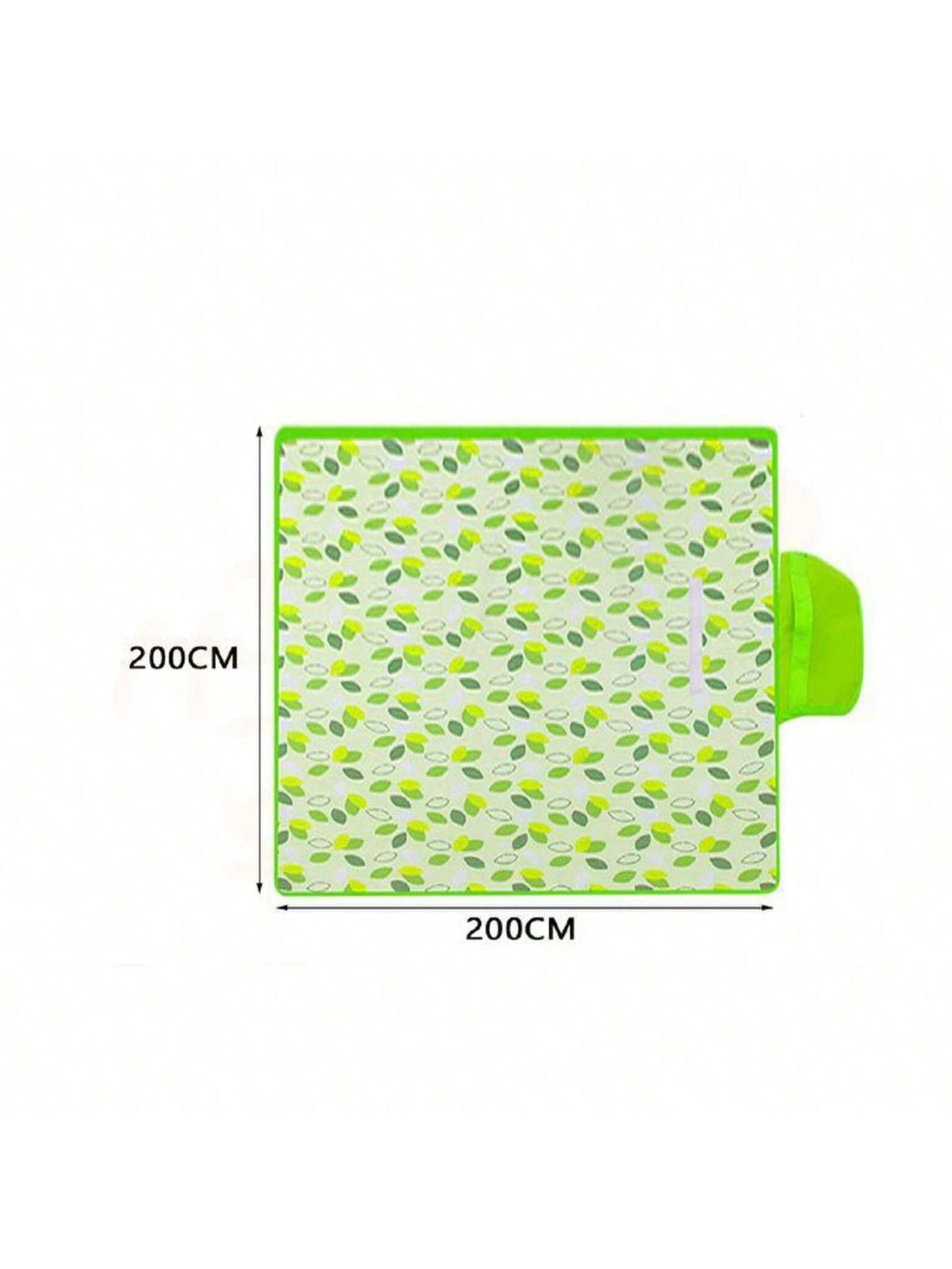 Estera de picnic impermeable al aire libre Patrón de hoja verde Estera portátil plegable a prueba de humedad Estera de suelo de tienda de campaña resistente al desgaste engrosada Estera de playa Estera a prueba de polvo