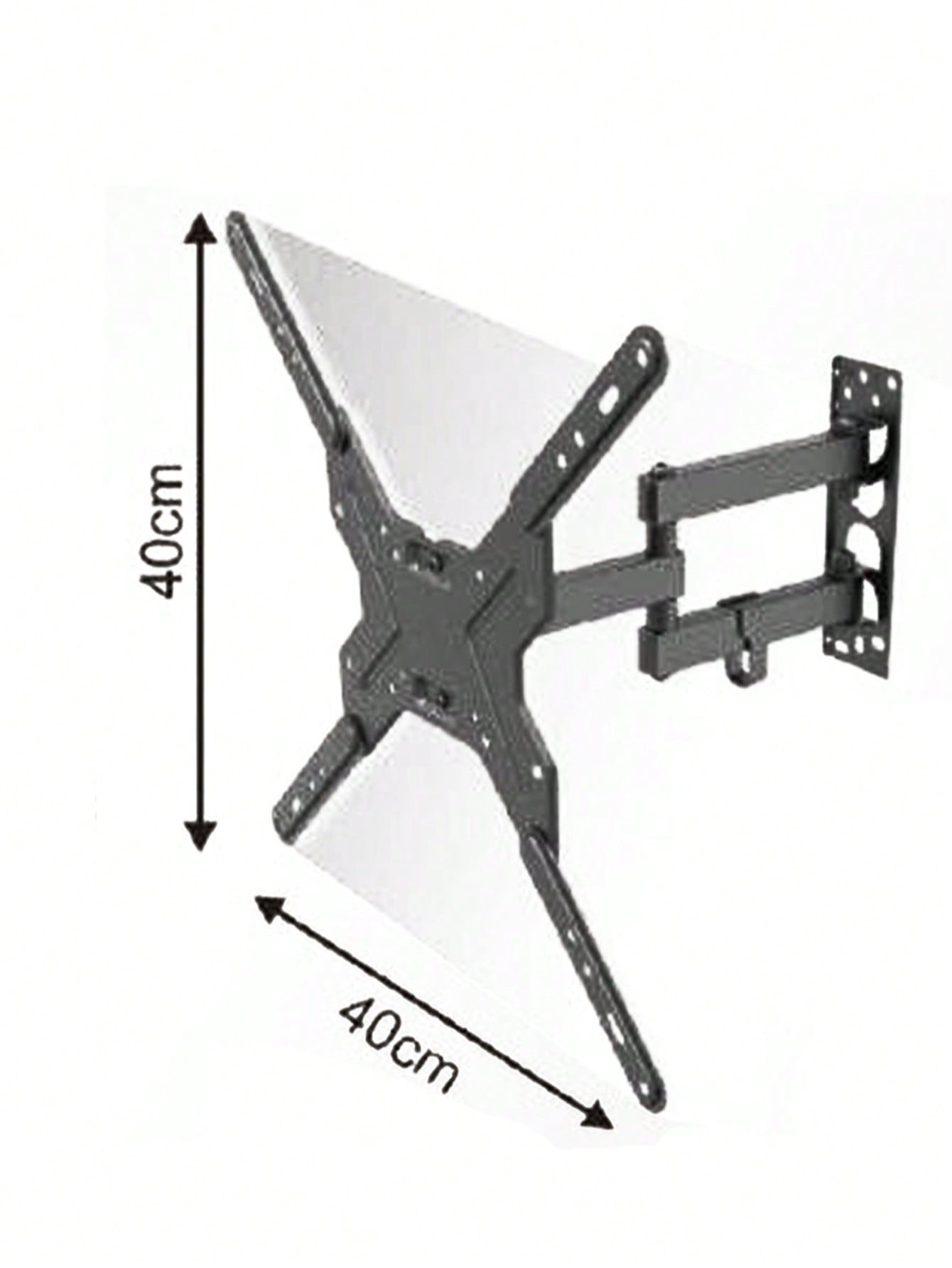 Soporte de Pared para TV 17–50 Pulgadas | Brazo Articulado Giratorio Extensible | Soporte Universal LCD LED Plasma | Montaje VESA 400x400 | Capacidad 25kg | Inclinable y Ajustable | Base Metálica Resistente