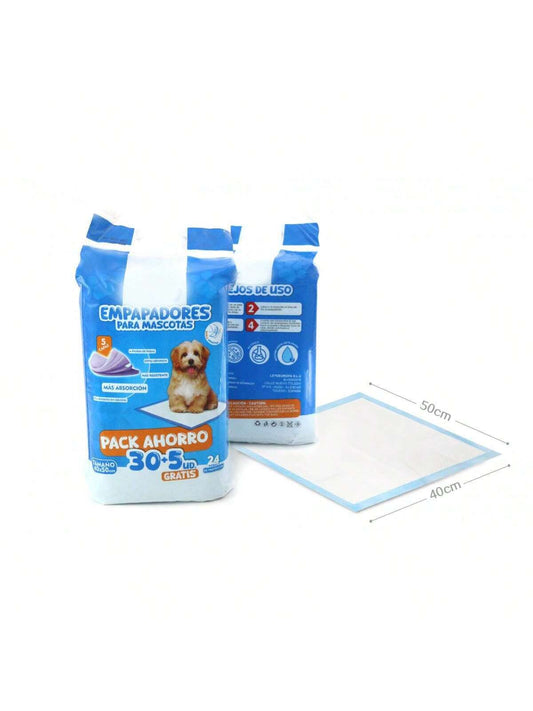 EMPAPADORES PARA MASCOTAS PACK AHORRO 30+5 pcs 40*50cm 60*60cm 60*90cm