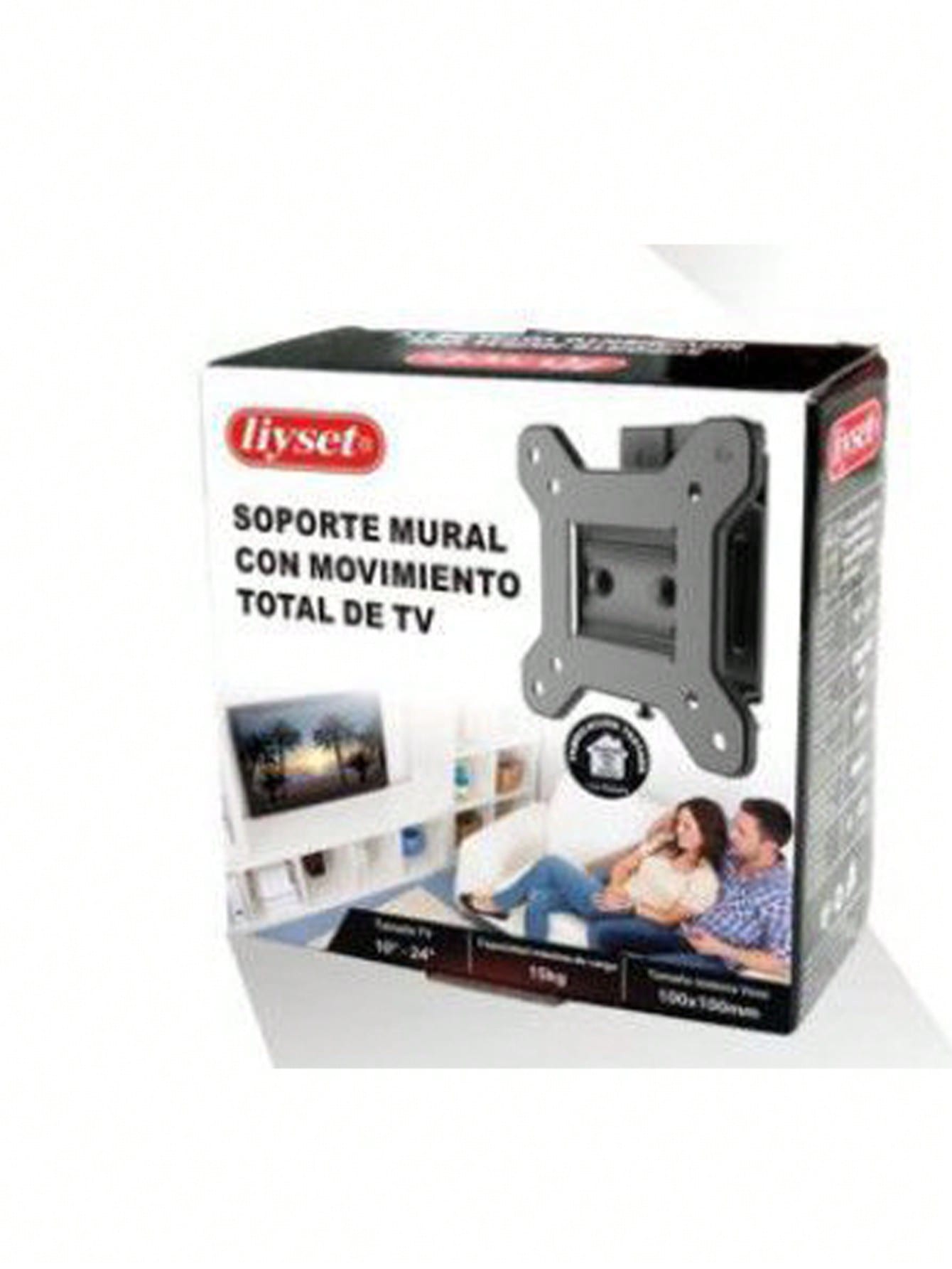 Soporte de Pared para TV o Monitor de 10 a 24 Pulgadas | Compatible con VESA | Montaje Fijo y Resistente | Ahorra Espacio | Instalación Fácil | Ideal para Hogar u Oficina