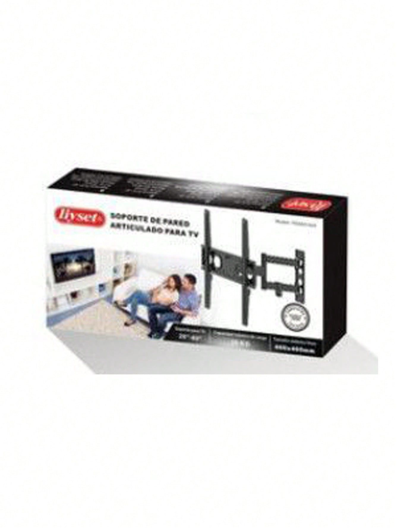 Soporte de Pared Articulado para TV 26”–55” | Brazo Doble Extensible y Giratorio | Montaje VESA Universal | Soporte Metálico Fuerte para Pantalla LED/LCD/Plasma | Hasta 35kg