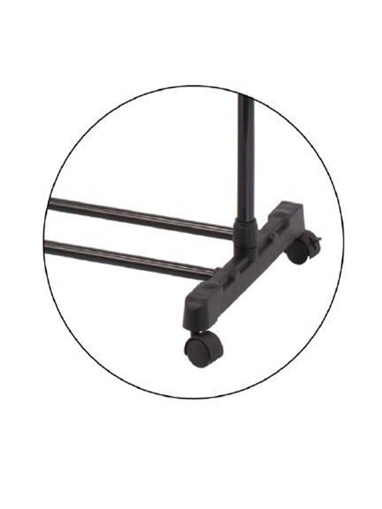 「Perchero de Metal Ajustable」- Altura regulable | Diseño con ruedas | Movilidad 360° | Alta capacidad de carga | Ahorro de espacio | Perchero de barra única | Estructura estable y resistente | Instalación sin perforación