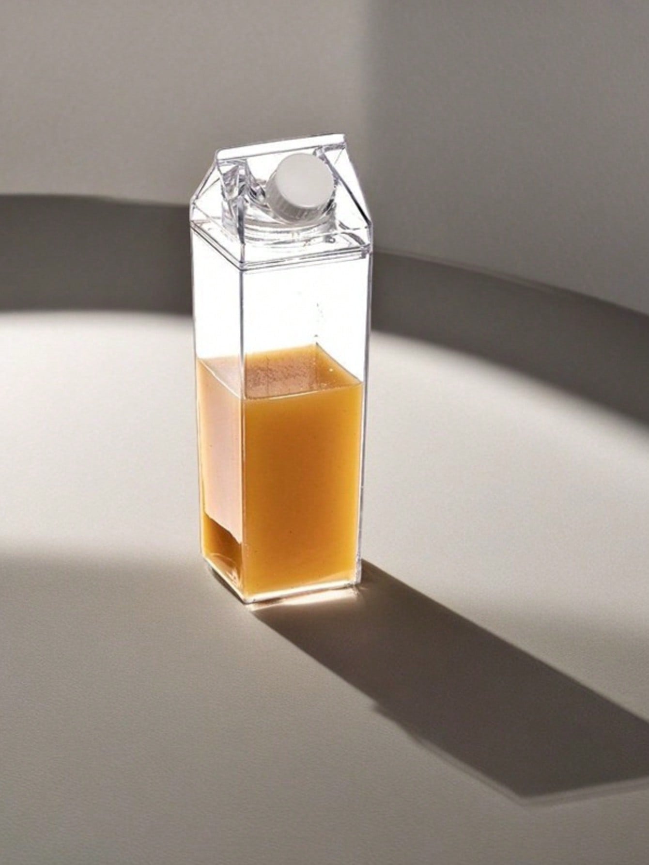 Tetera Brik de Metacrilato Transparente de 500 ml | Diseño Liso y Minimalista | Resistente, Reutilizable y Ecológico | Ideal para Almacenamiento de Líquidos y Bebidas | Perfecto para Uso en Hogar, Oficina o Negocios